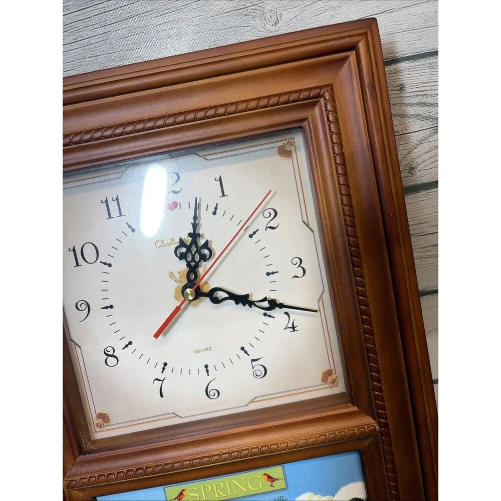 Charles Wysocki Wall Clock Spring Tile Working